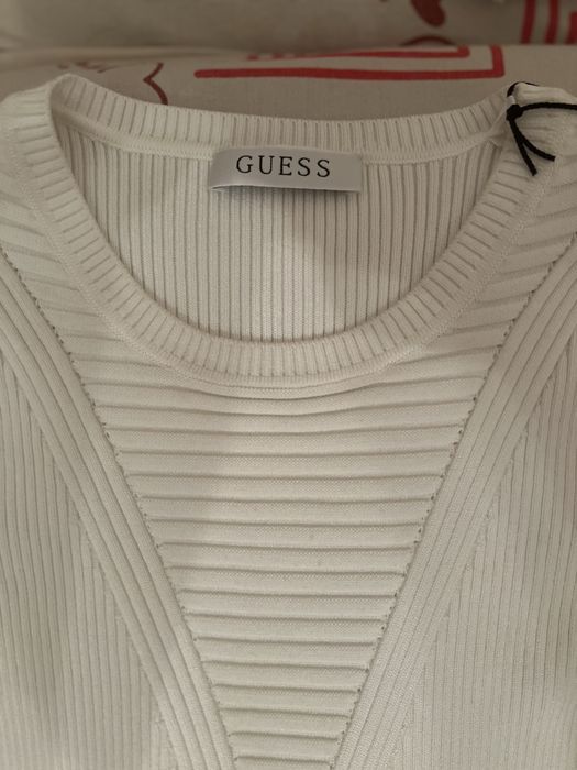 Новий жіночий лонгслів  Guess в рубчик