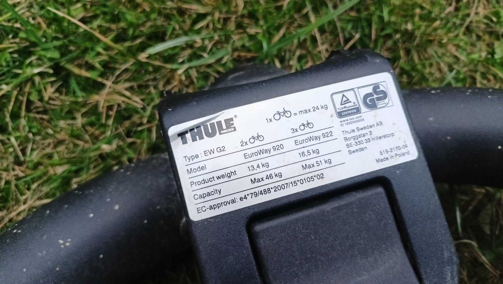 Bagażnik hak Thule Euroway Ew 920 pin13 st.bdb