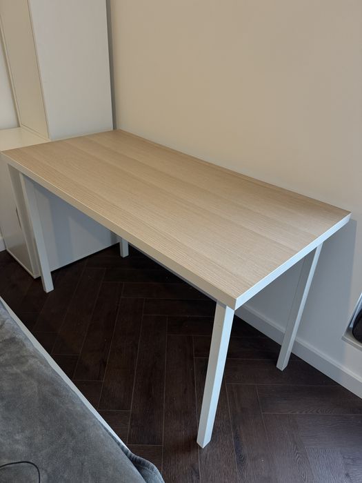 biurko ikea drewniane biale