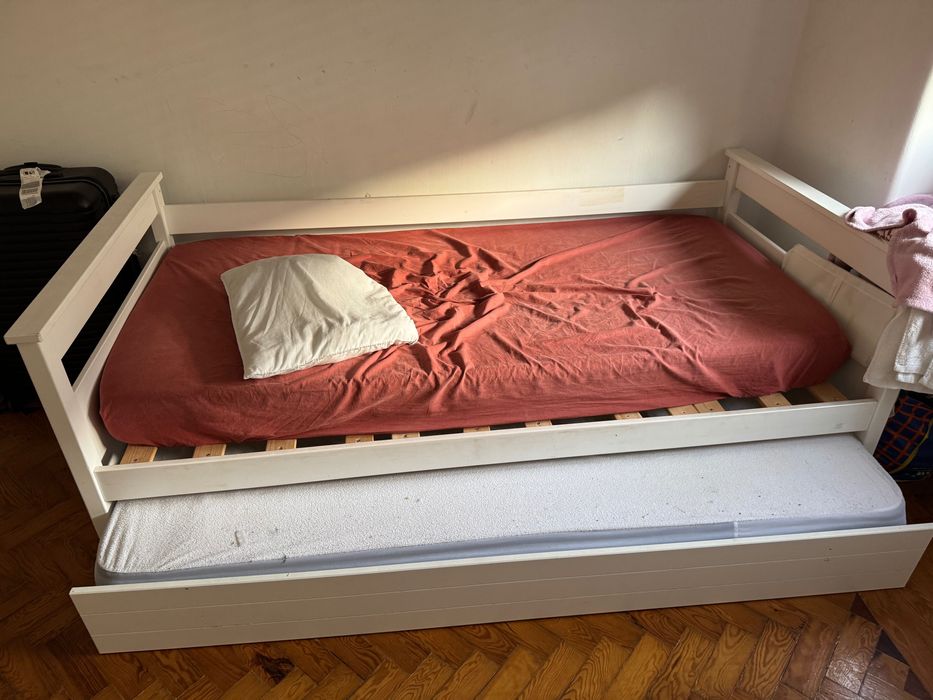 Cama dupla mais colchao