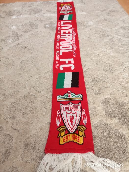 Szalik Liverpool FC you'll never walk alone oldschool retro unikat