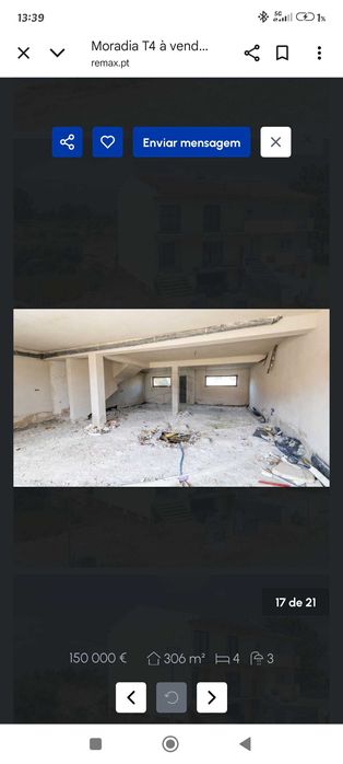 Moradia Geminada em Fase de Acabamentos