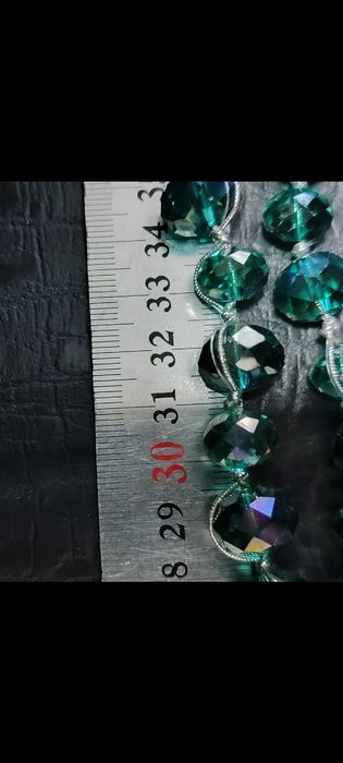 бусы с берилла,сердолика , Богемского озерносинего хрусталя