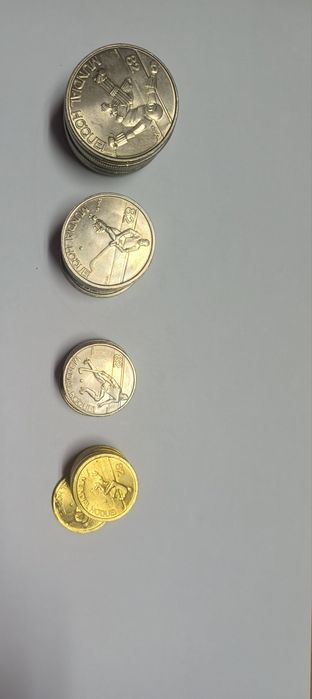 Lote: Moedas Mundial Hóquei Patins 82