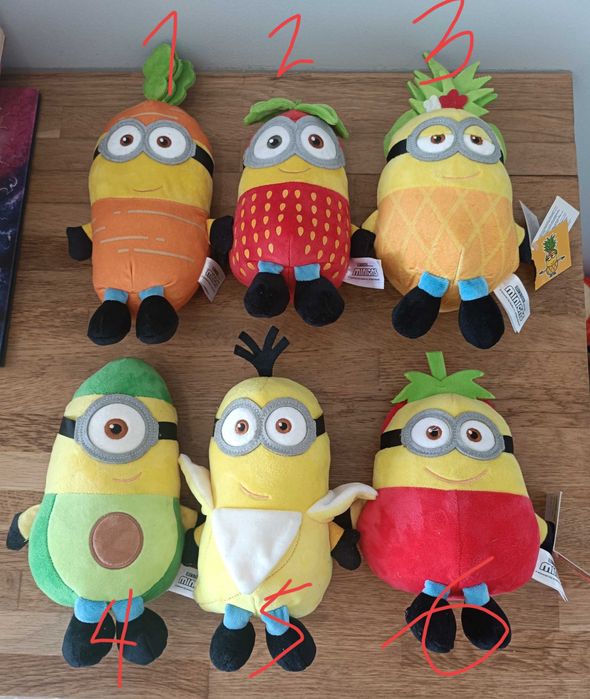 Peluche Minion coleção fruta