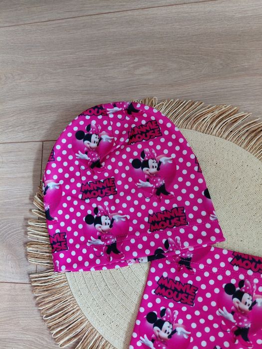 Komplet jesienny Myszka Minnie czapka komin