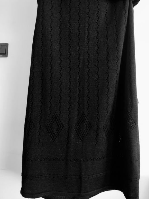 garsonka damska nowa czarna XXL ażurowa włóczka akrylowa