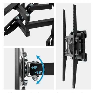 Suporte de parede para tv e monitores de 82-138 cm 32-55