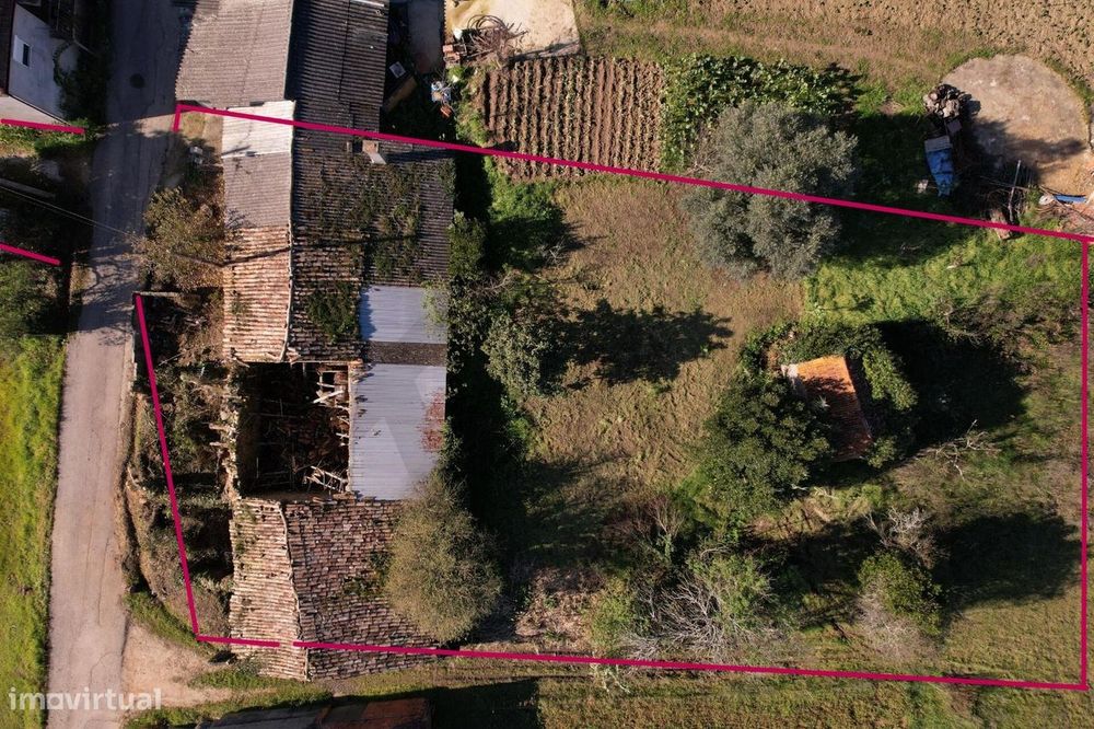 Moradia T2 para recuperar em Santo Ibério, Pombal, Leiria com terreno