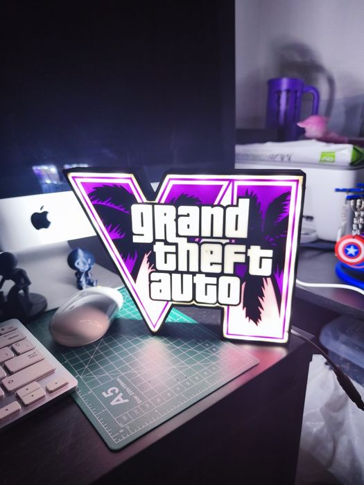 Kit de Personalização Setup Gamer PS5 - Tema GTA VI (ou Tema À Escolha!)