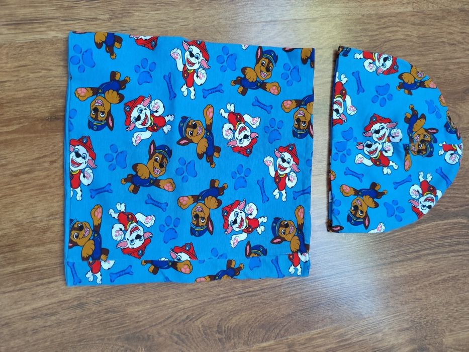 Czapka, komin dla chłopca psi patrol 54