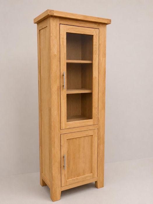 Ładna dębowa witryna / lite drewno / biblioteczka / dowóz wysyłka