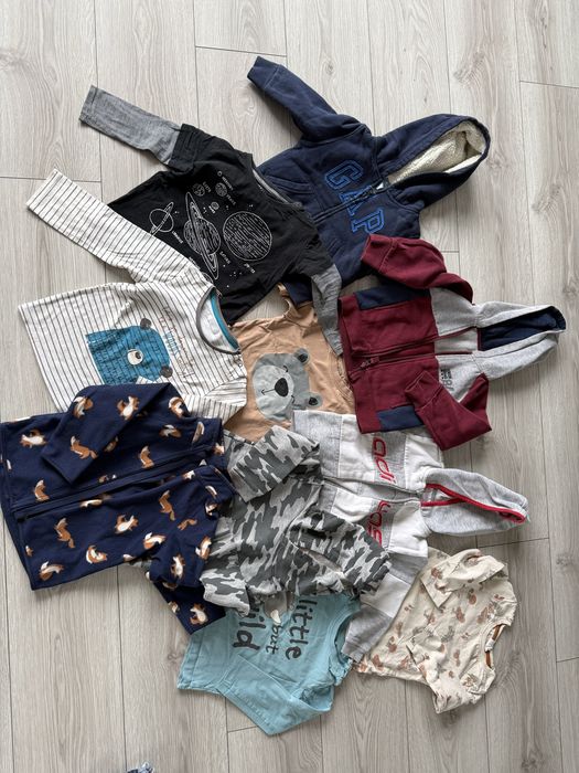 Bluzy bluzki dla chłopca 92 komplet zestaw paczka