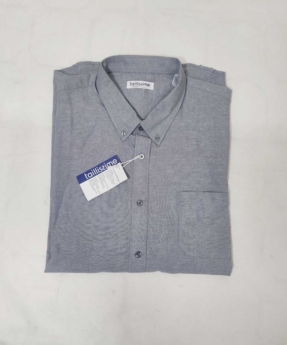 Koszula męska z długim rękawem bawełniana PLUS SIZE 53/54 6XL MK0050