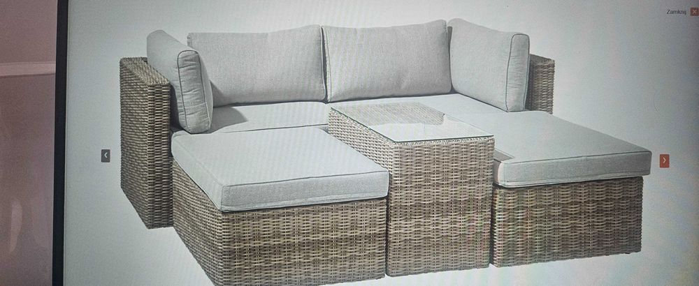 Meble ogrodowe rattanowe