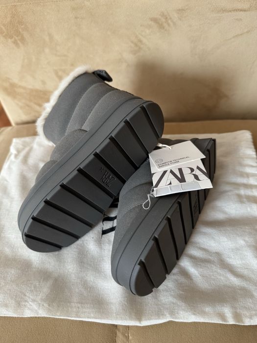 Зимові чоботи уггі дутікі сапоги zara 24