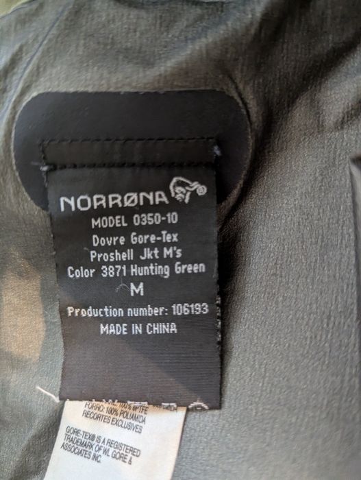 Kurtka myśliwska Norrona Dovre Gore-Tex Proshell Jacket M