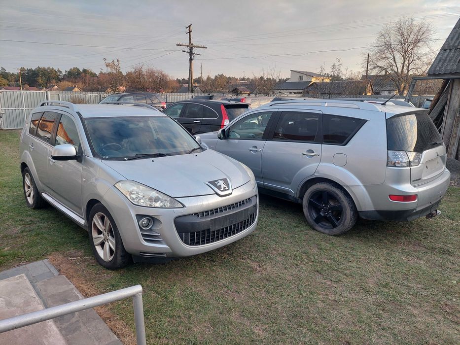 бампер двері кришка капот фари крило кпп скло peugeot 4007 XL розбірка