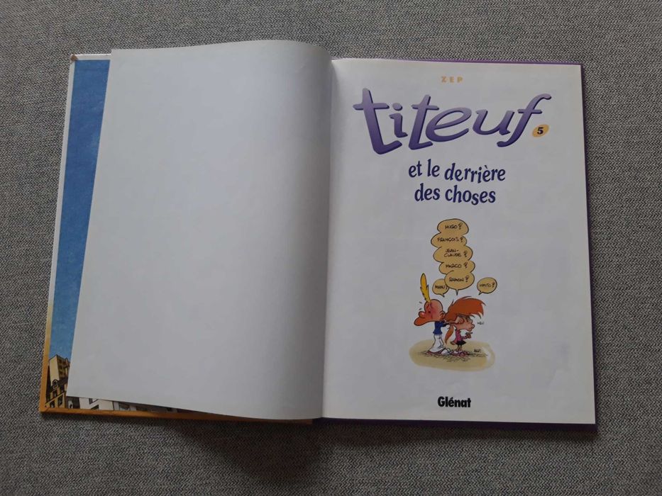 BD Titeuf "et le derrière des choses" de ZEP