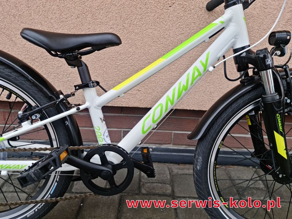 Rower dziecięcy CONWAY koła 20 SHIMANO aluminium LEKKI rabat WYSYŁKA
