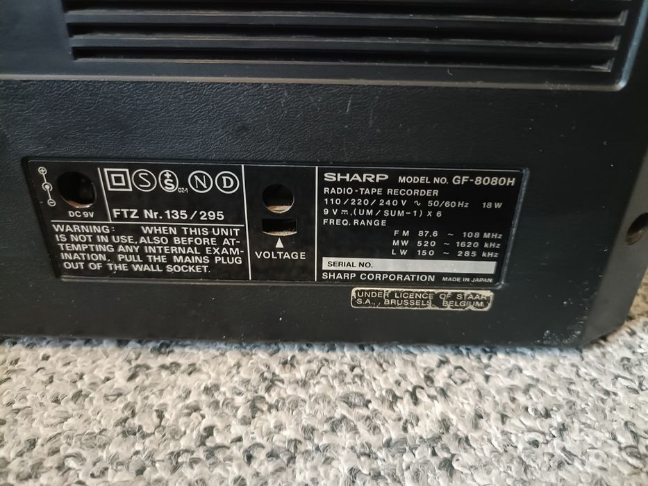 radiomagnetofon SHARP GF-8080 japan