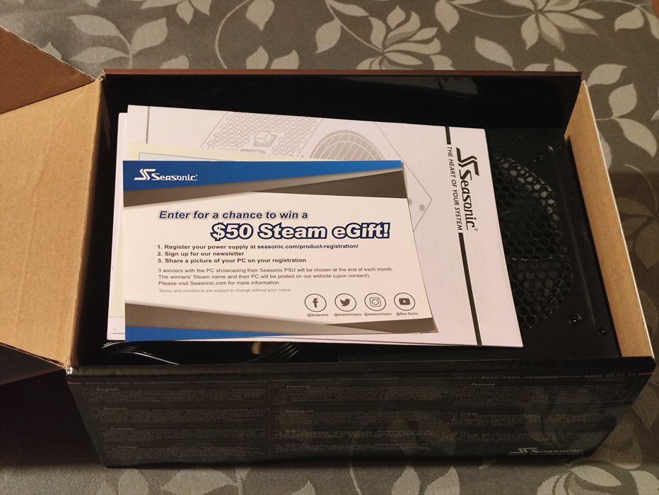 Fonte de Alimentação Seasonic CORE GM-650 650W 80+ Gold Semi Modular