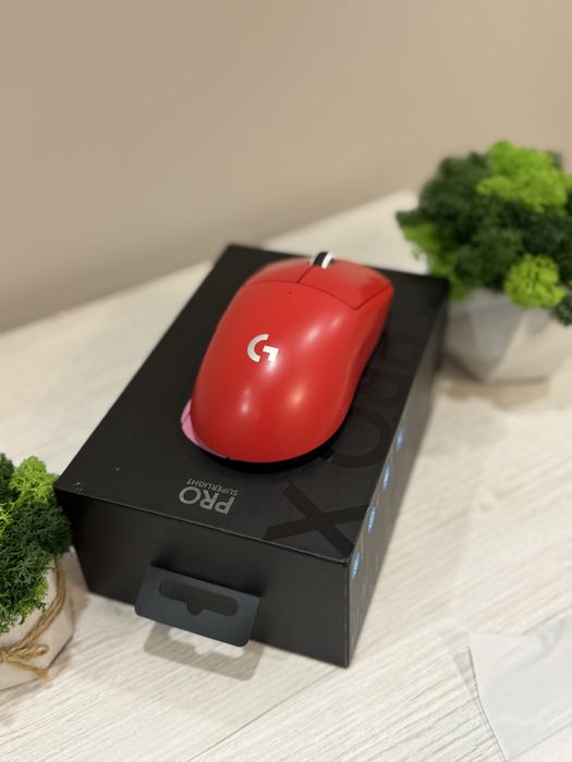 Logitech G Pro X Superlight !ГАРАНТІЯ! червона HERO 25K LIGHTSPEED Wireless ТОП