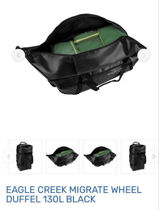 Torba podróżna  Migrate Wheel Duffel 130L Black