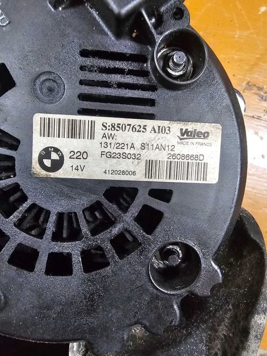 Alternator Prądnica BMW X3 F25 F10 F11 2.0D 184KM N47 220 Części