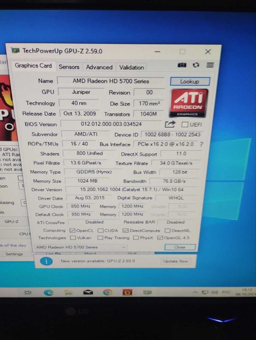 amd Radeon HD 5770 1 gb ddr5