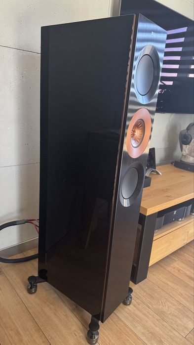 Zestaw dwoch kolumn KEF reference 3 black cooper