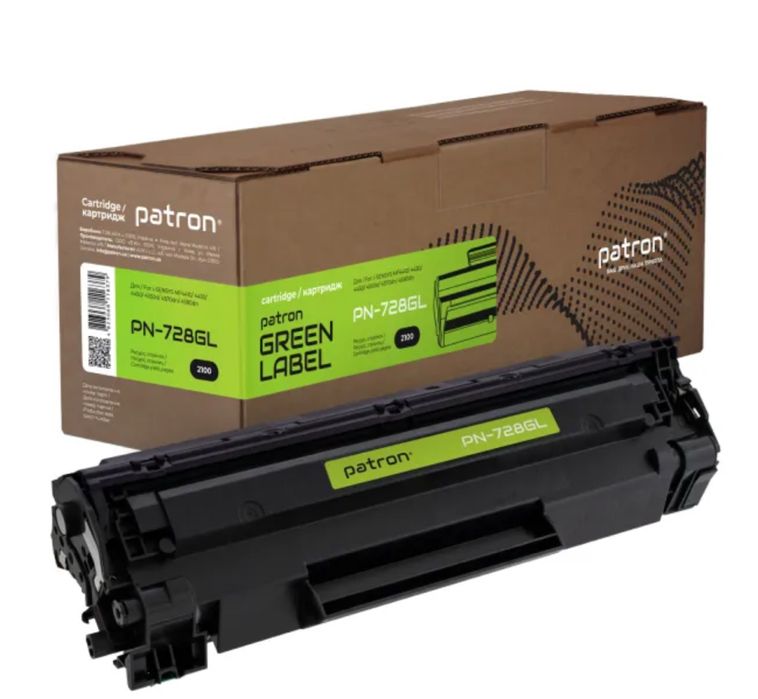Картридж совместимый Canon 728 Green Label Patron