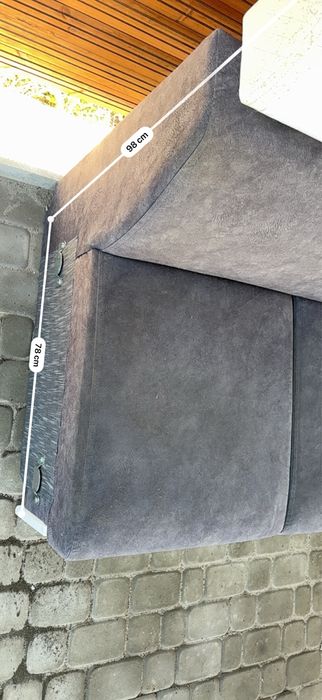 Narożnik L duży | regulowane zagłówki | grafit/biały | 799 zł