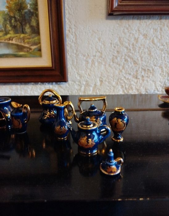 Conjunto de miniaturas de Limoges - França