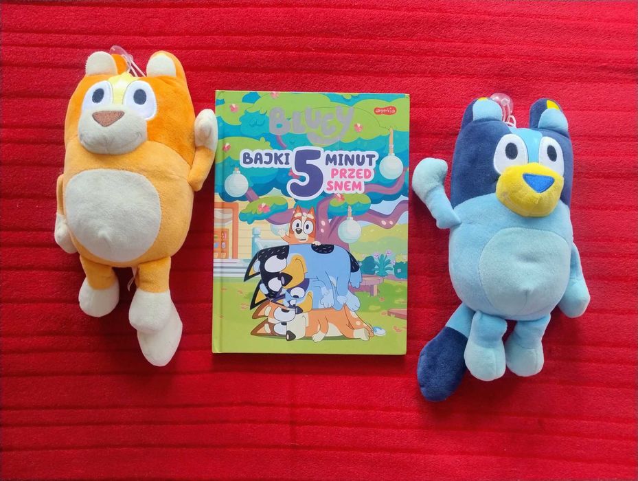 Bluey - Bajki 5 minut przed snem+ 2 maskotki