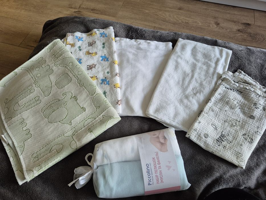 Пеленки муслін фланель байка  80×100 piccolino