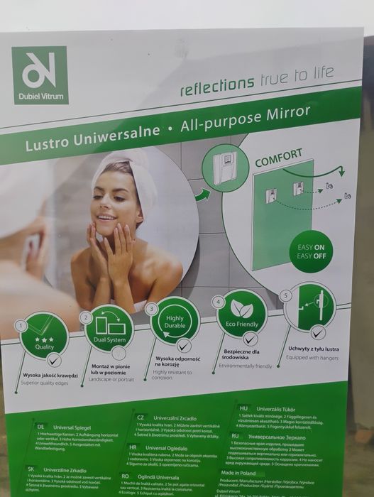 NOWE Lustro łazienkowe