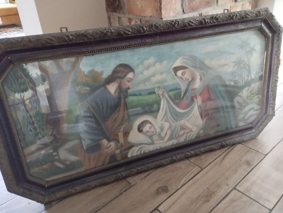 Stary obraz Świętej Rodziny