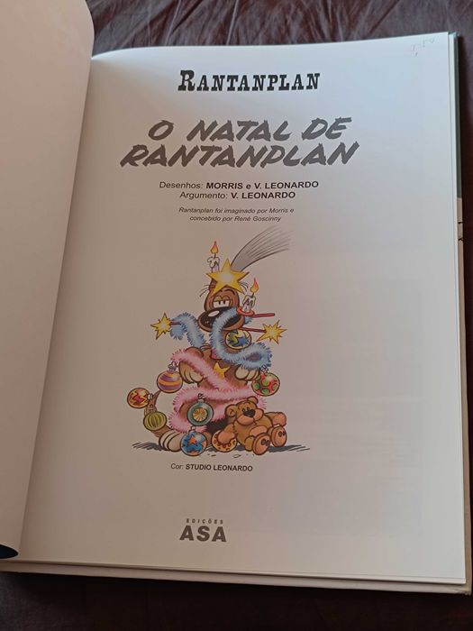 Livro BD O Natal de Rantanplan