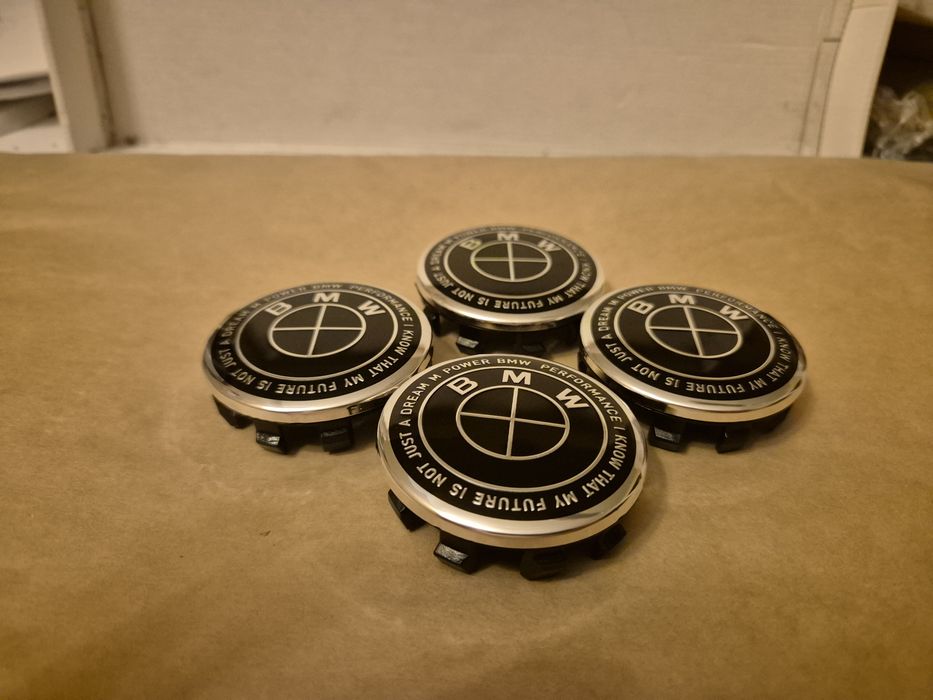 dekielki kołpaki do bmw śre 56/54mm limitowana czarno białe