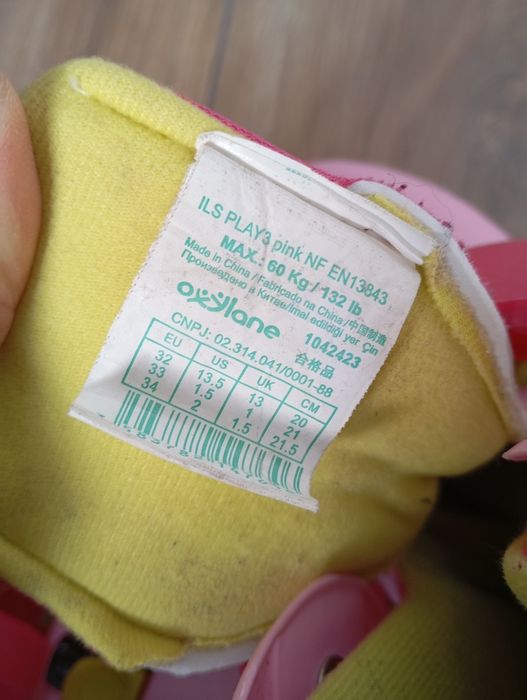 Patins em linha criança
