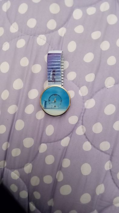 Relogio azul senhora