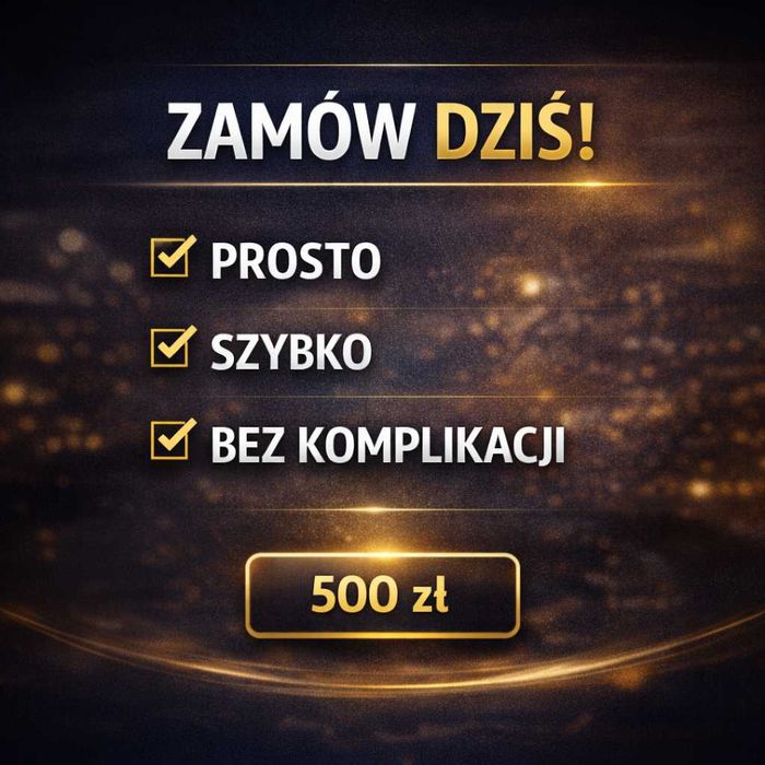 Profesjonalna strona WWW (One Page) – gotowa w 24h | 500 zł