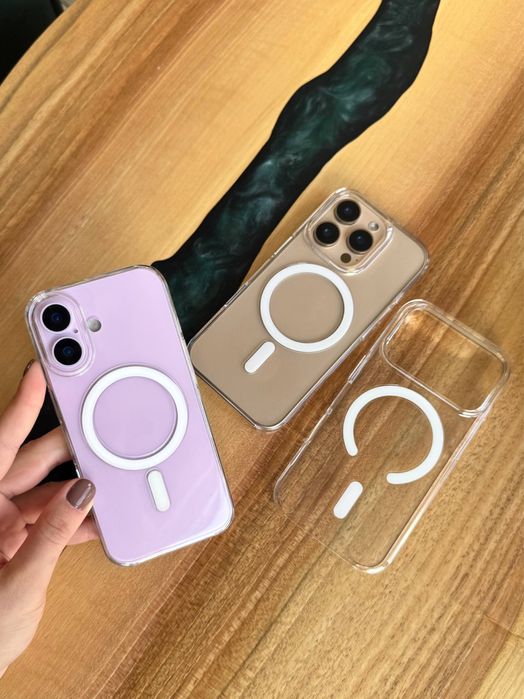 Чохол iPhone 16 Pro Max з MagSafe прозорий чехол Айфон 16 про макс з магсейф