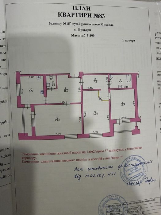 Продам трьох кімнатну квартиру