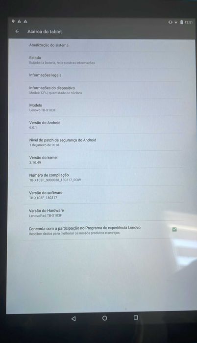 Tablet Lenovo TB-X103F