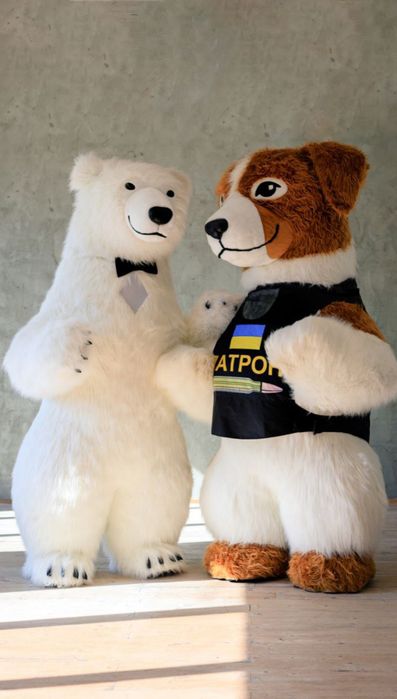 Белый мишка, белый медведь ,Пес Патрон, Зайка,, аниматор поздравление,