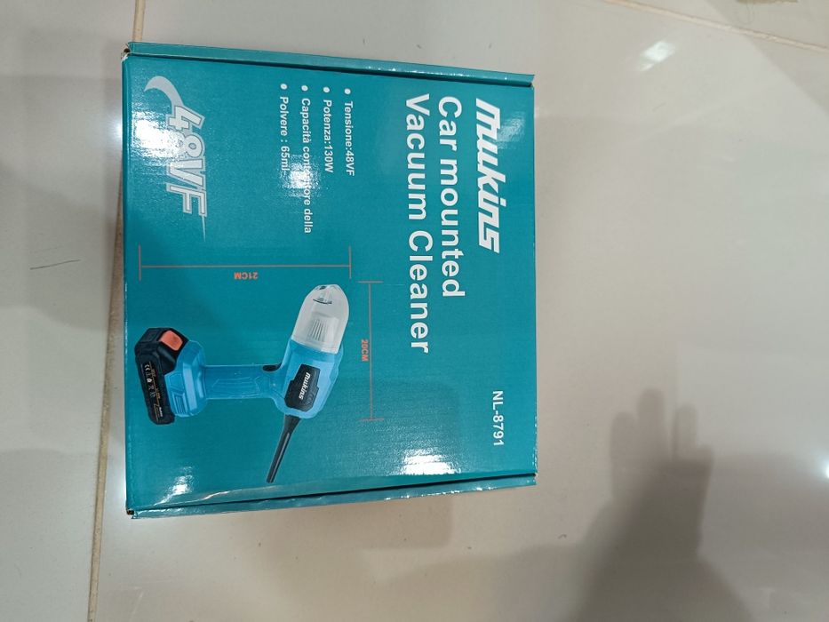 Mini Aspirador e Soprador 2-em-1 (Carro/Casa) - 130W - NOVO