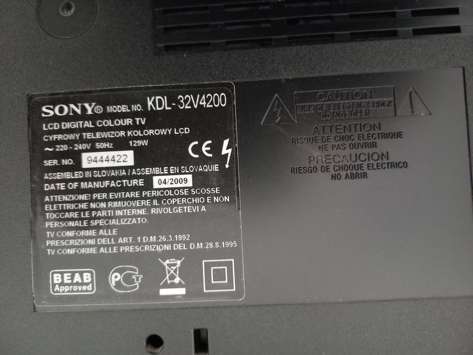Tv Sony bravia peças