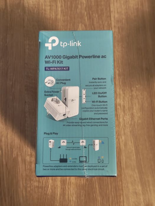 Powerline TP-LINK Kit AC1200 selado com garantia